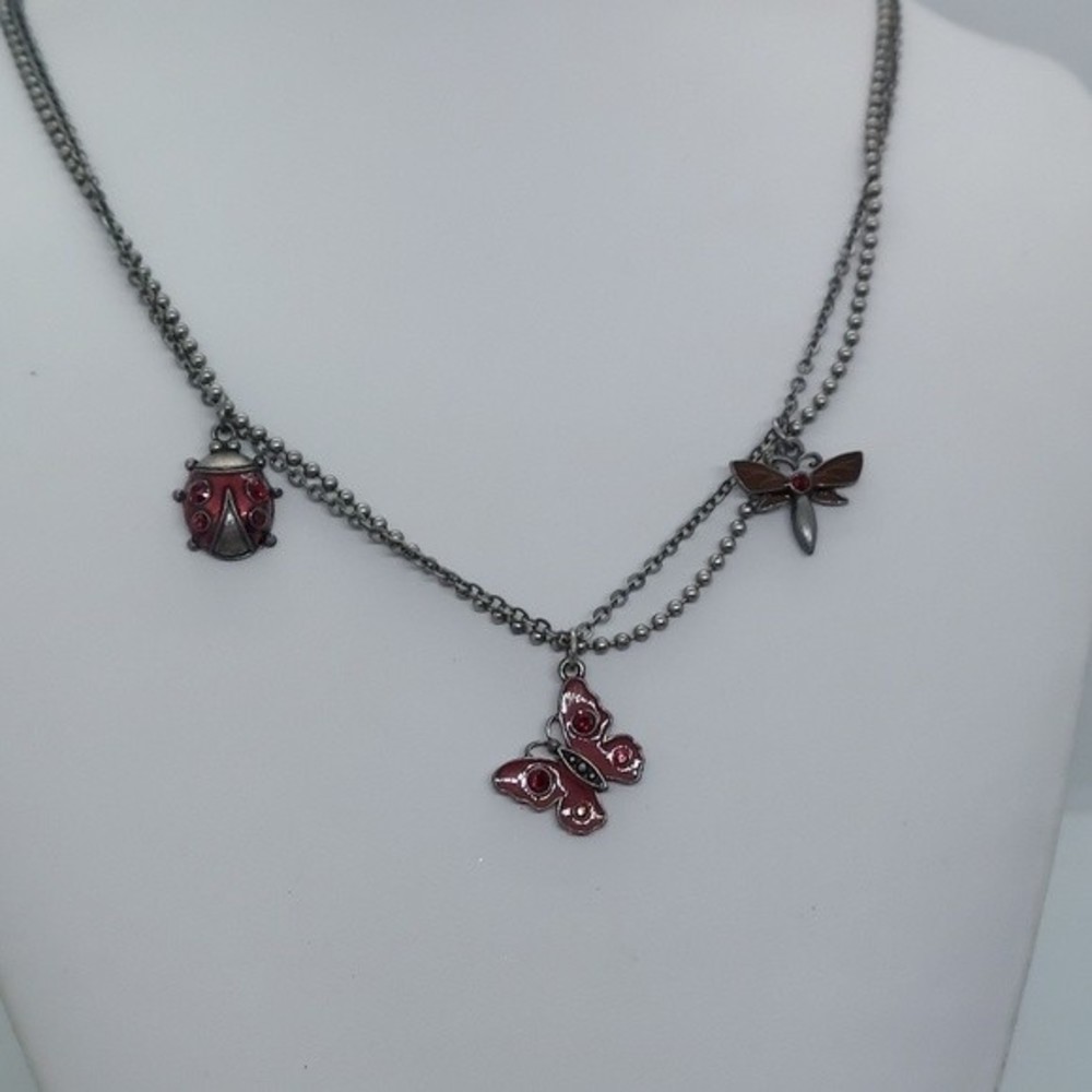 Avon NR‎ insect necklace butterfly ladybug dragonfly